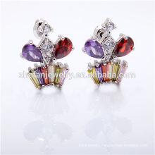 brides gold gemstone earring plated zircon jewelry
Rhodium plated jewelry is your good pick